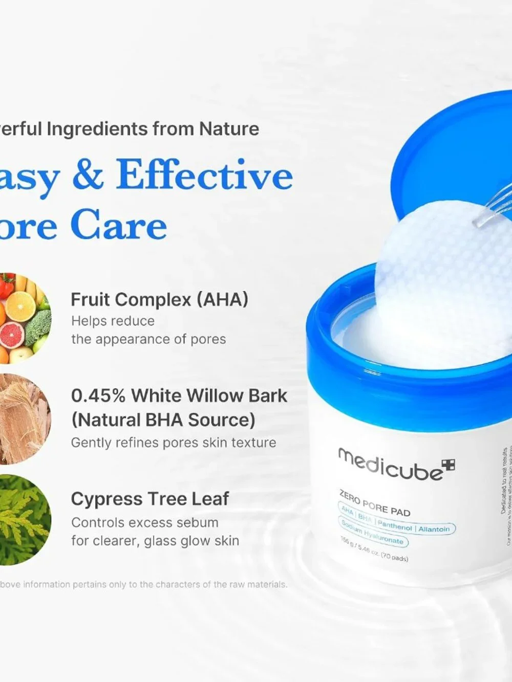 medicube Toner Pads Zero Pore Pad 2.0 for Exfoliation and Pore Care